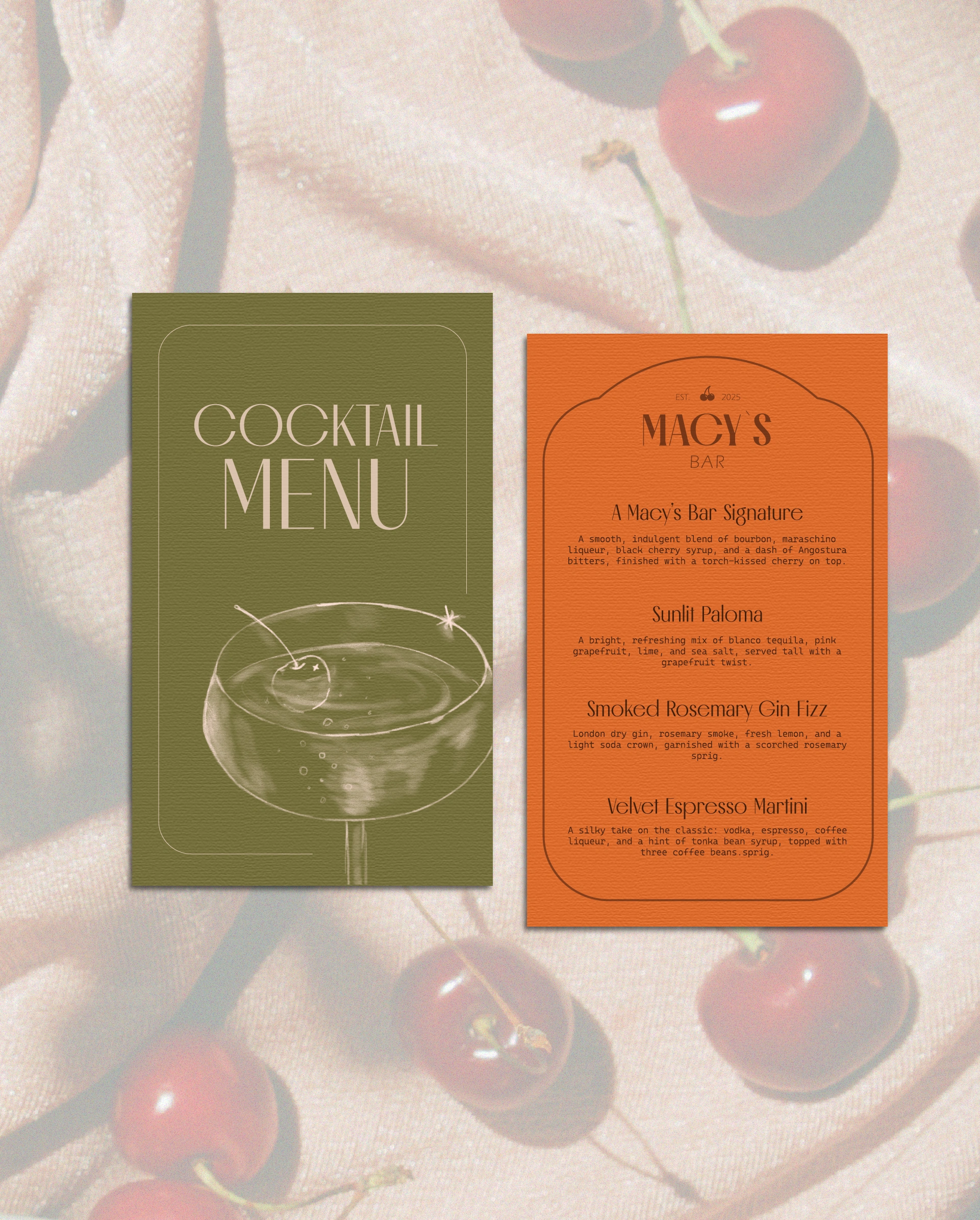 Macy's Menu Design